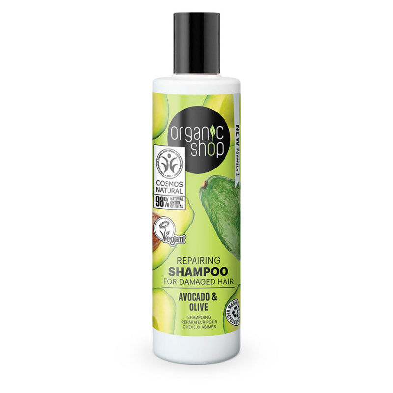 Organic Shop Avocado & Olive obnovující šampon pro poškozené vlasy 280 ml
