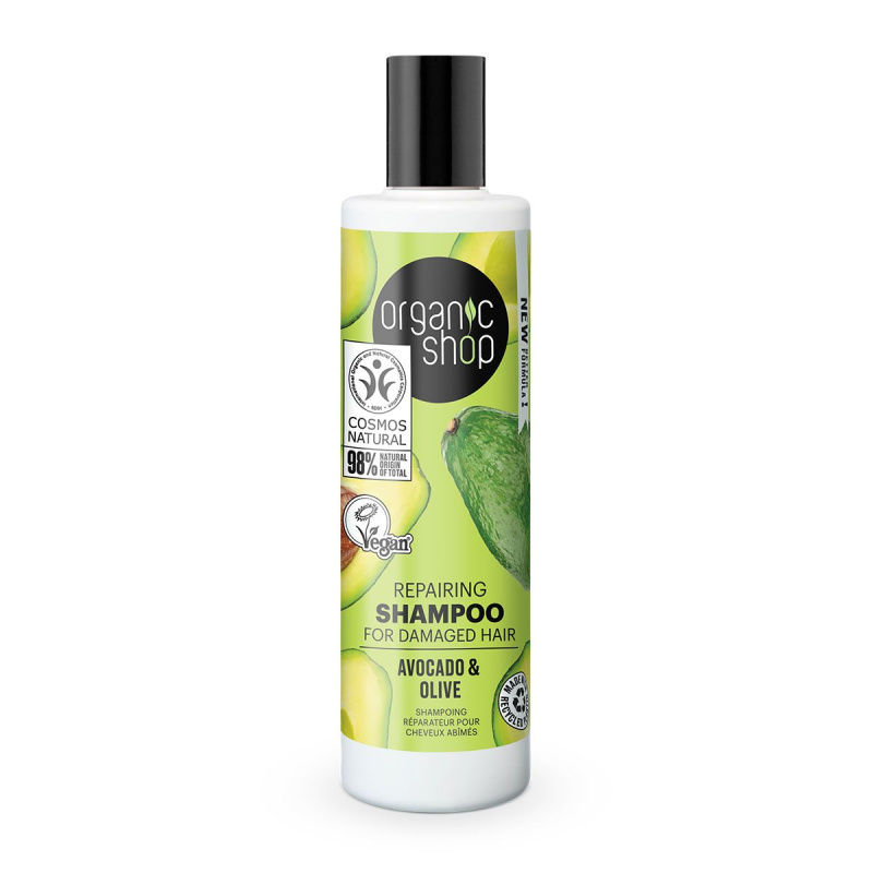 Organic Shop Avocado & Olive obnovující šampon pro poškozené vlasy 280 ml