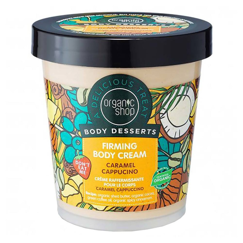 Organic Shop Body Desserts Caramel Cappuccino zpevňující tělový krém 450 ml