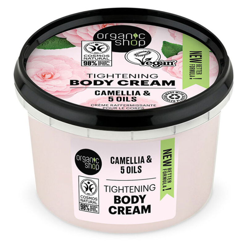 Organic Shop Organic Camellia & 5 Oils pečující tělový krém 250 ml