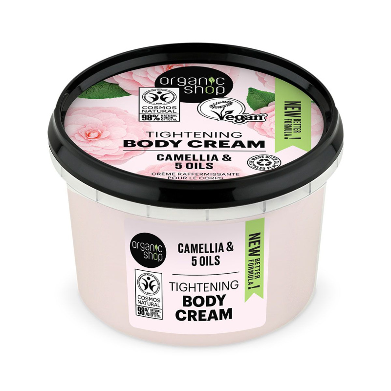 Organic Shop Organic Camellia & 5 Oils pečující tělový krém 250 ml