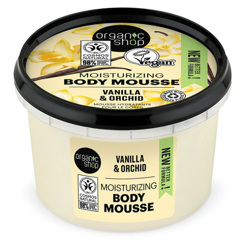 Organic Shop Vanilla & Orchid tělová pěna s vanilkou 250 ml