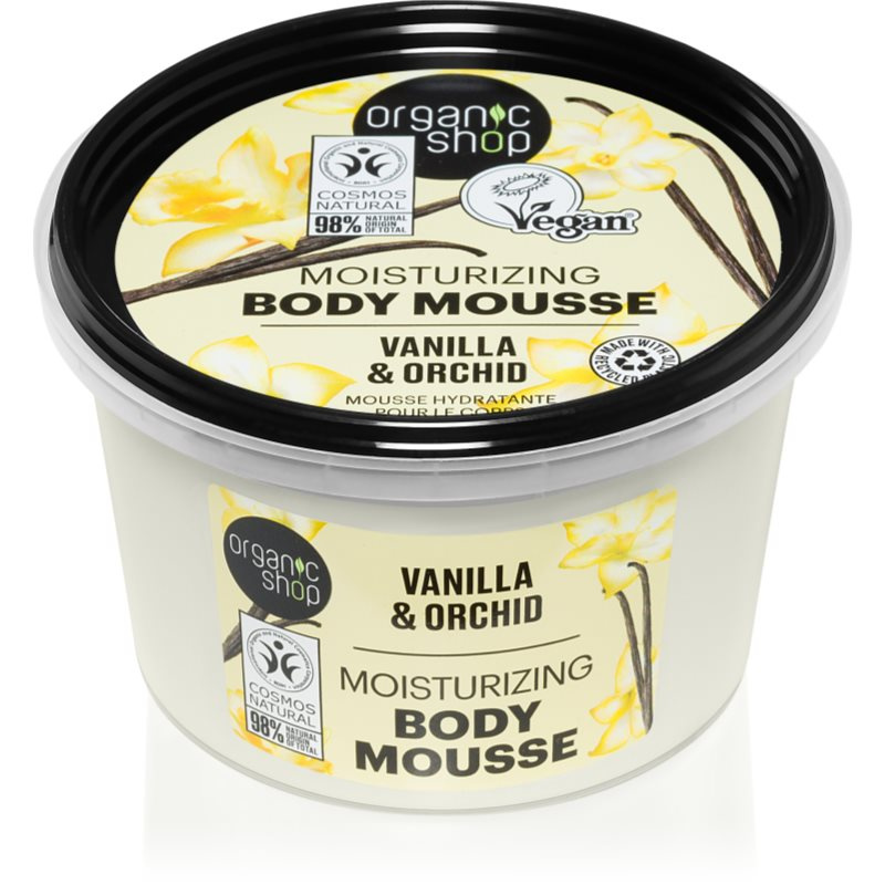 Organic Shop Vanilla & Orchid tělová pěna s vanilkou 250 ml