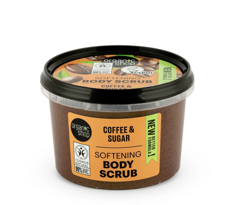 Organic Shop Organic Coffee & Sugar kávový tělový peeling 250 ml