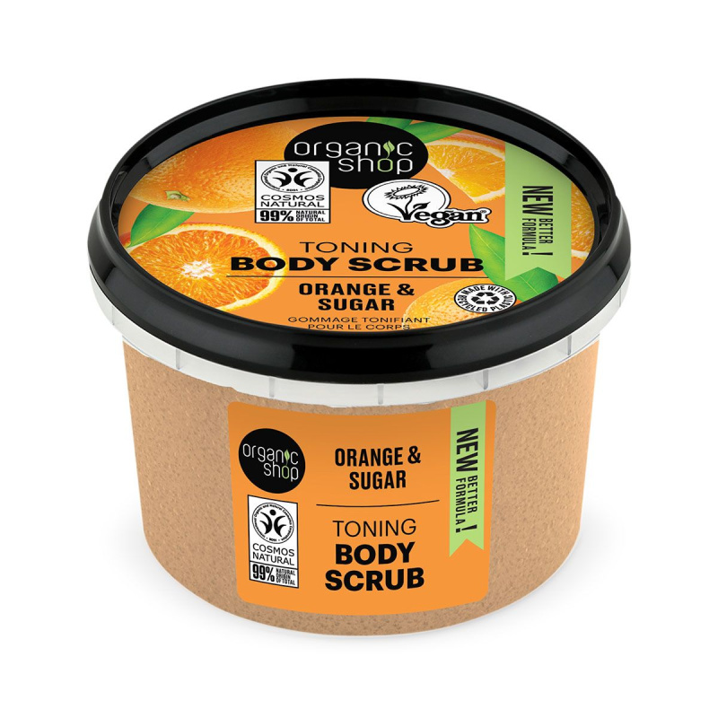 Organic Shop Orange & Sugar tonizační peeling na tělo 250 ml
