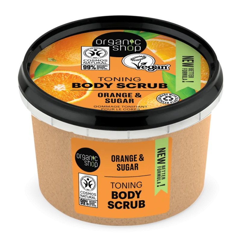 Organic Shop Orange & Sugar tonizační peeling na tělo 250 ml