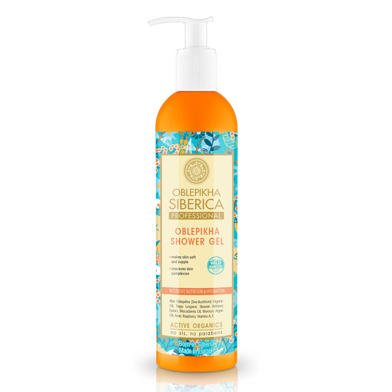 Natura Siberica Oblepikha (Sea-Buckthorn) vyživující sprchový gel s hydratačním účinkem 400 ml