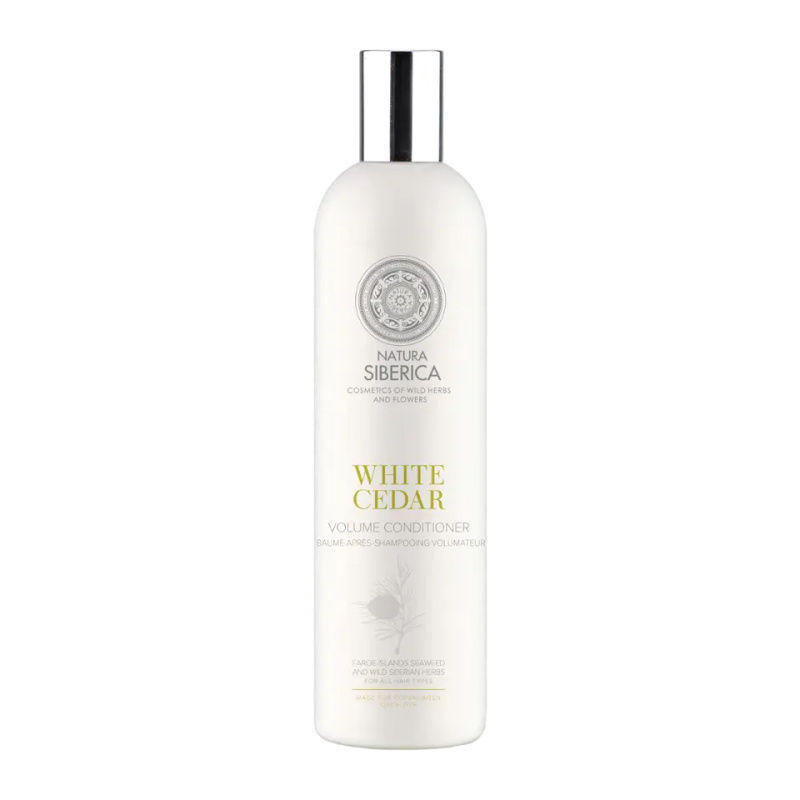 Natura Siberica Copenhagen White Cedar objemový kondicionér pro všechny typy vlasů 400 ml