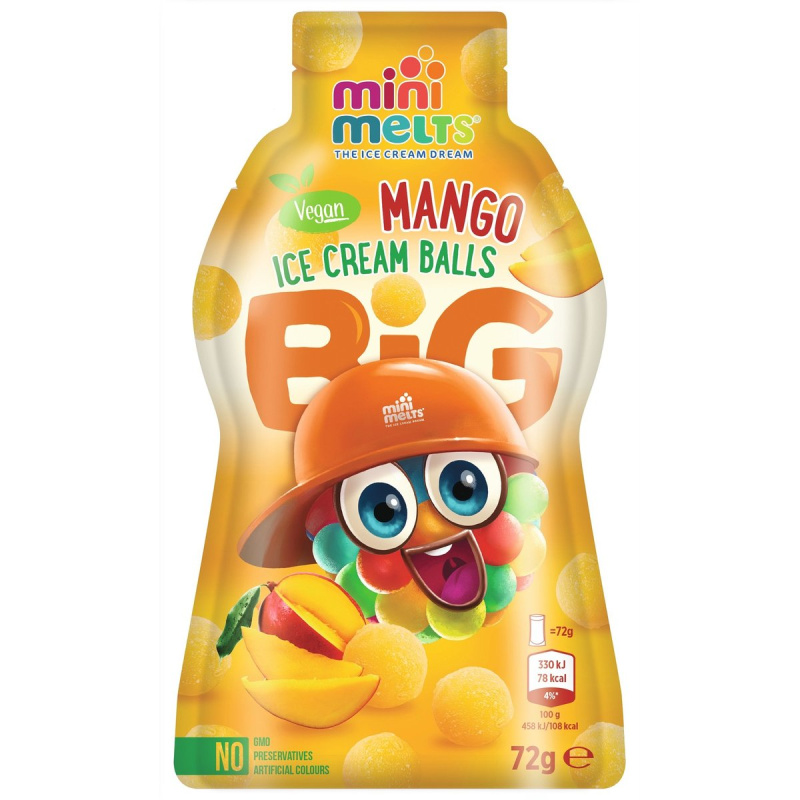 Mini Melts Kuličková zmrzlina s příchutí manga