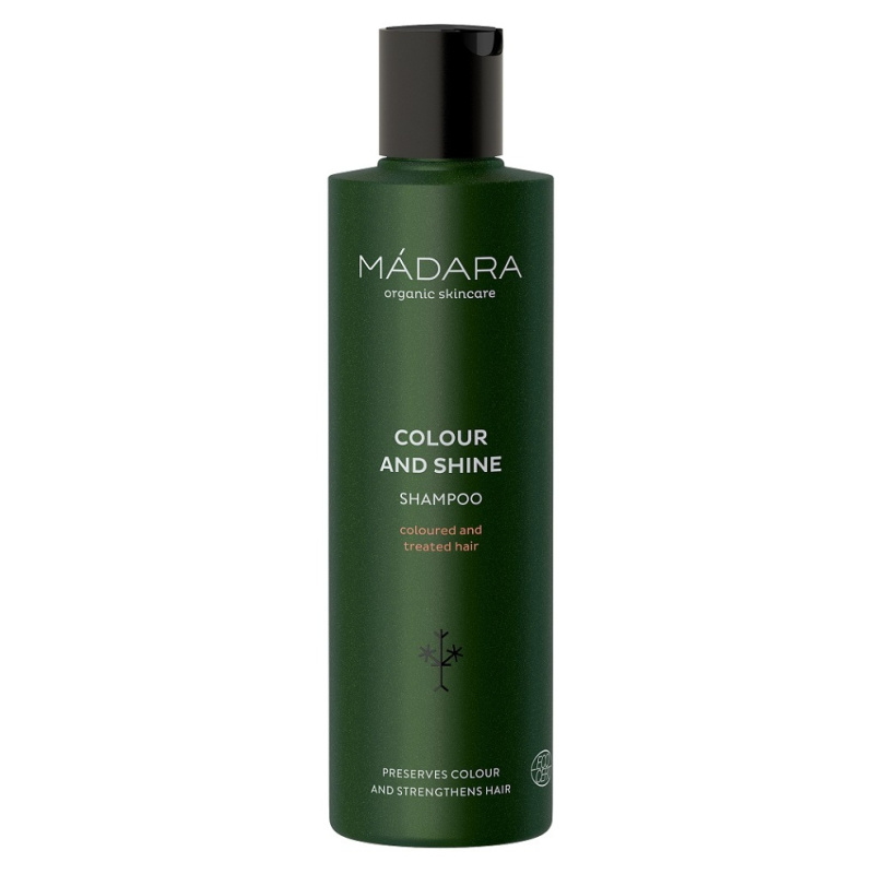 MÁDARA Colour and Shine rozjasňující a posilující šampon pro barvené vlasy 250 ml