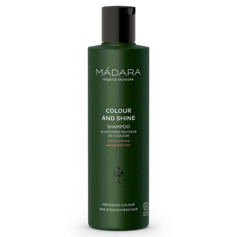 MÁDARA Colour and Shine rozjasňující a posilující šampon pro barvené vlasy 250 ml