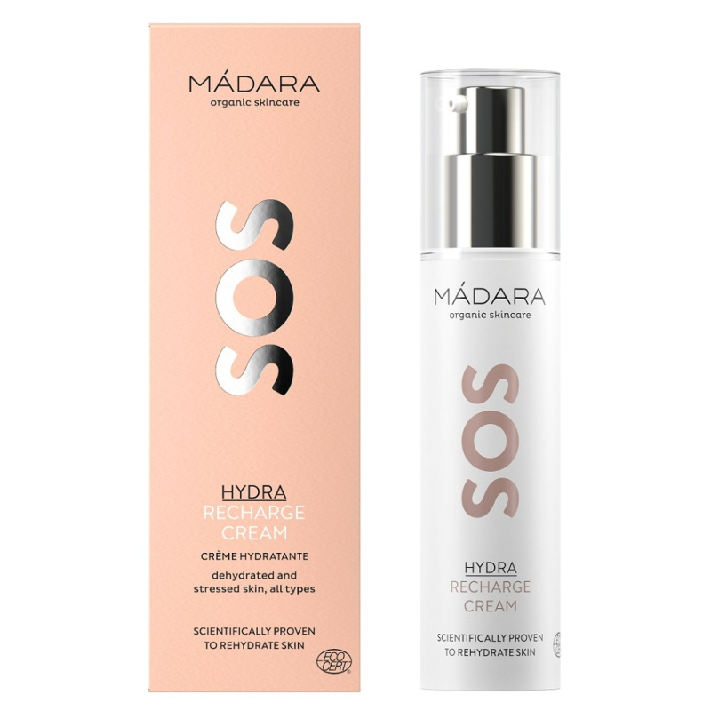 MÁDARA SOS Hydra Recharge denní i noční hydratační krém s protivráskovým účinkem 50 ml