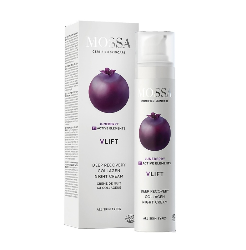 MOSSA Noční krém pro obnovu kolagenu, V-Lift 50 ml