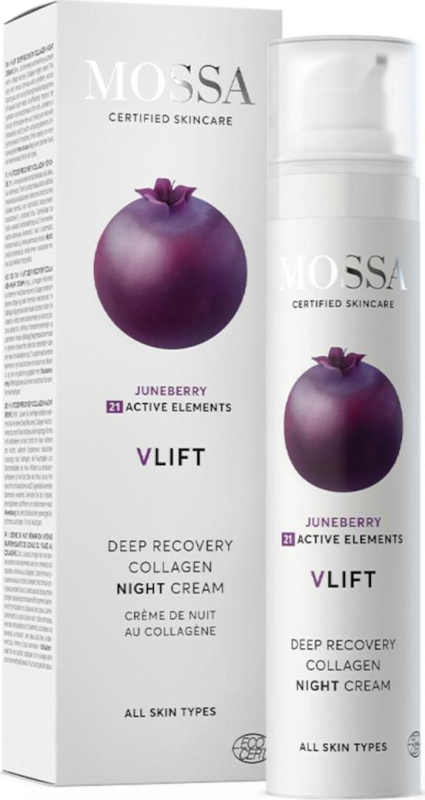 MOSSA Noční krém pro obnovu kolagenu, V-Lift 50 ml