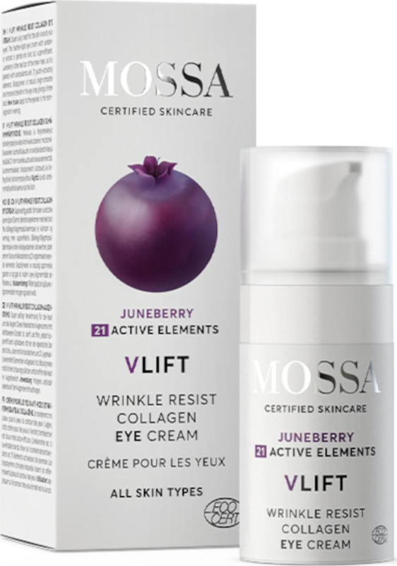 MOSSA Oční krém pro obnovu kolagenu, V-Lift 15 ml