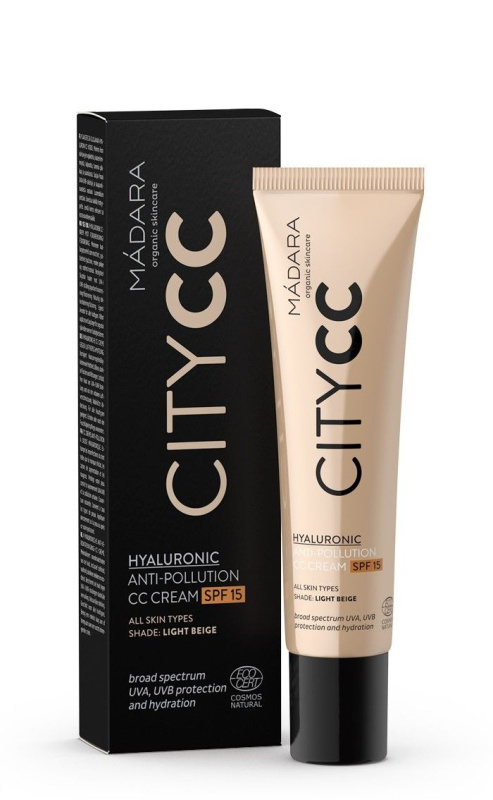 MÁDARA City CC CC krém pro jednotný tón pleti SPF 15 odstín Light 40 ml