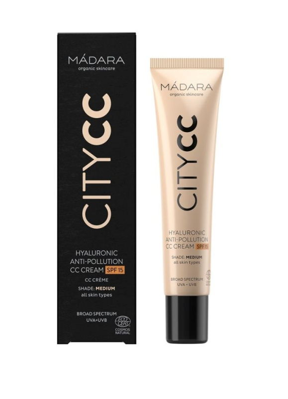 MÁDARA City CC CC krém pro jednotný tón pleti SPF 15 odstín Medium 40 ml