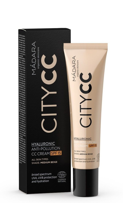MÁDARA City CC CC krém pro jednotný tón pleti SPF 15 odstín Medium 40 ml