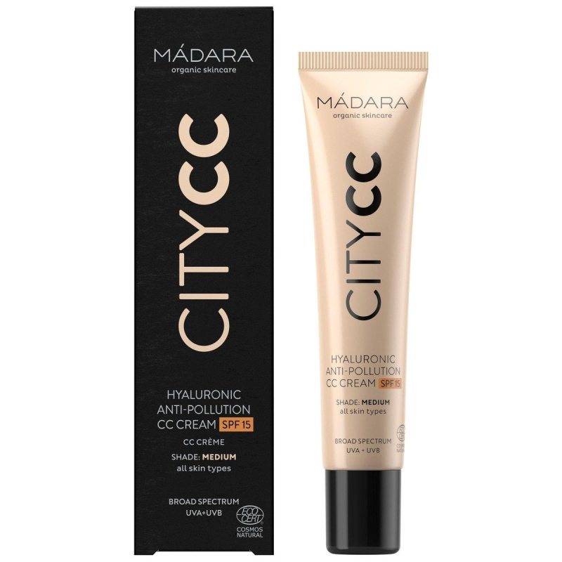MÁDARA City CC CC krém pro jednotný tón pleti SPF 15 odstín Medium 40 ml