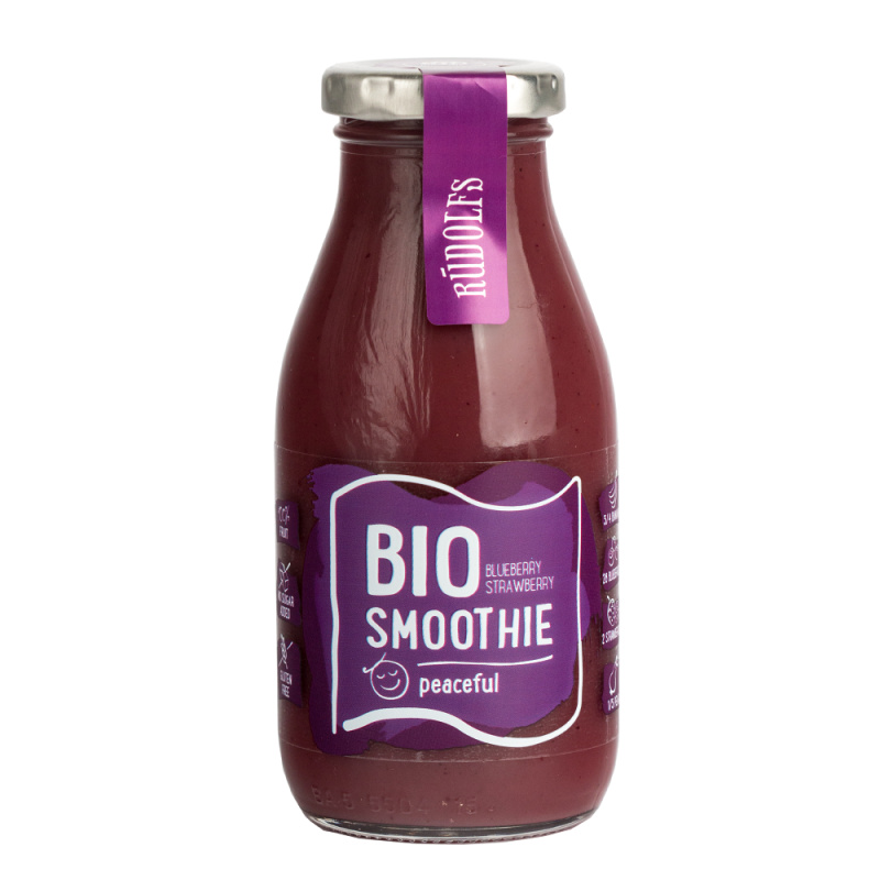 Rudolfs BIO Smoothie Borůvka a jahoda