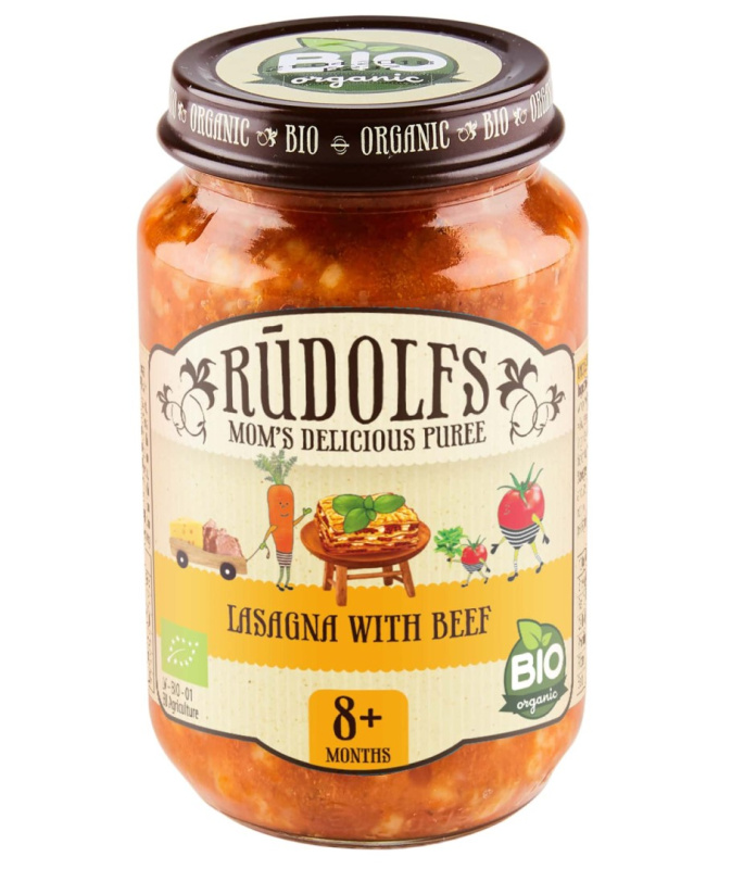 Rudolfs BIO Příkrm lasagne s hovězím masem
