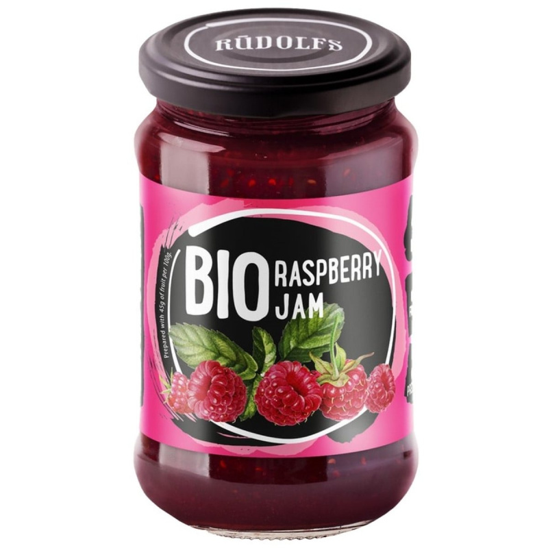 Rudolfs BIO Malinový džem, 400 g