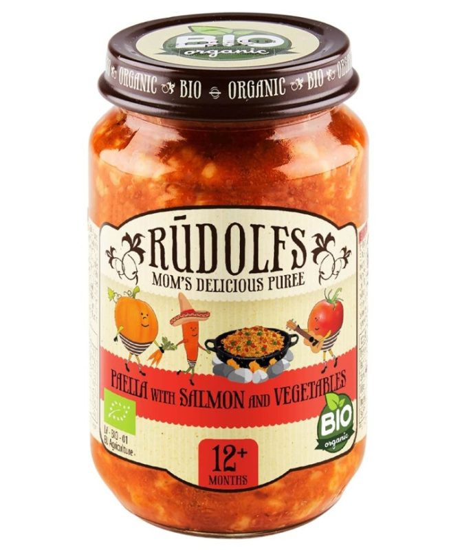 Rudolfs BIO Paella s lososem a zeleninou, 190 g