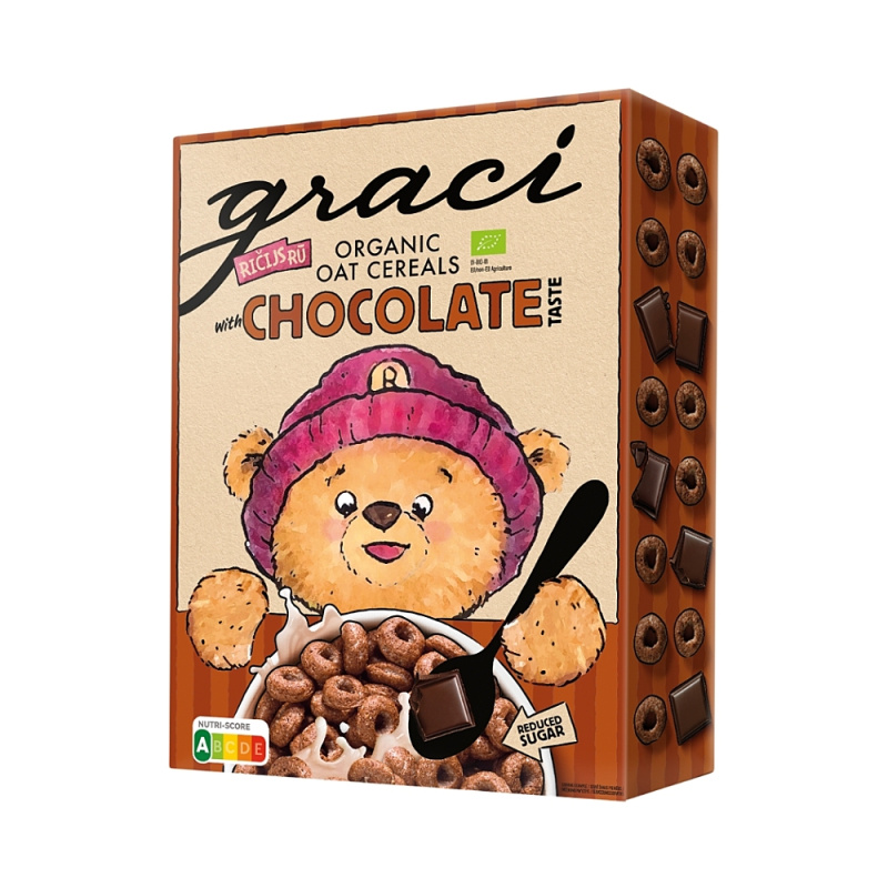 Graci BIO Dětské cereální čokoládové kroužky
