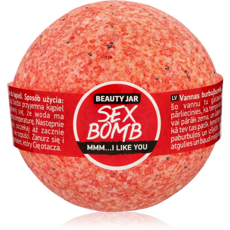 Beauty Jar Sex Bomb Mmm...I Like You koupelová bomba s vůní šťavnatých jahod 150 g