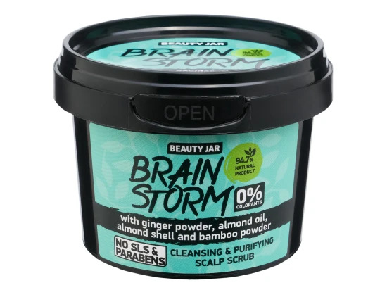 Beauty Jar Brainstorm jemný peeling pro pokožku hlavy 100 g