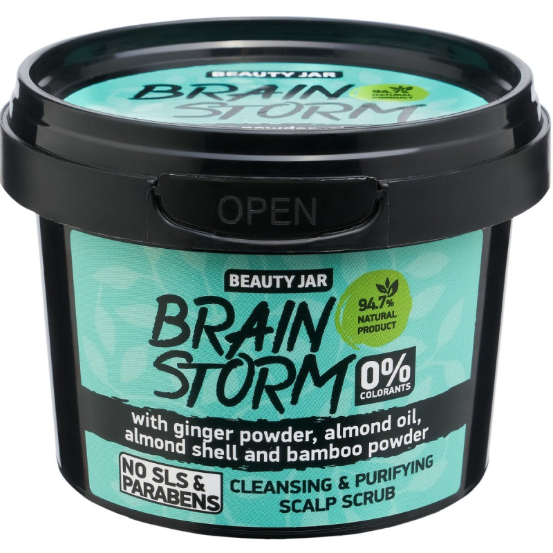 Beauty Jar Brainstorm jemný peeling pro pokožku hlavy 100 g