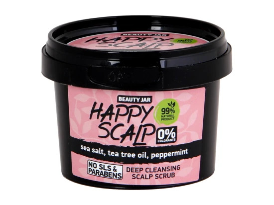 Beauty Jar Happy Scalp čisticí peeling pro mastnou pokožku hlavy 100 g