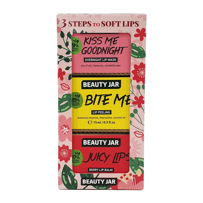 Beauty Jar Dárková sada Beauty Jar Three steps to soft lips