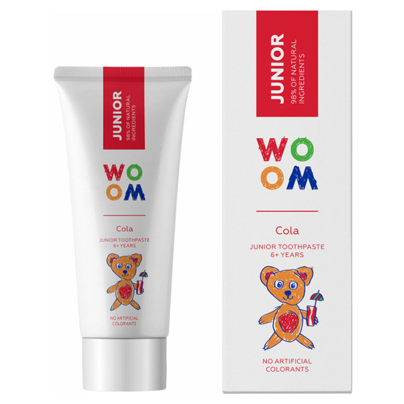 WOOM Junior Cola dětská zubní pasta 50 ml