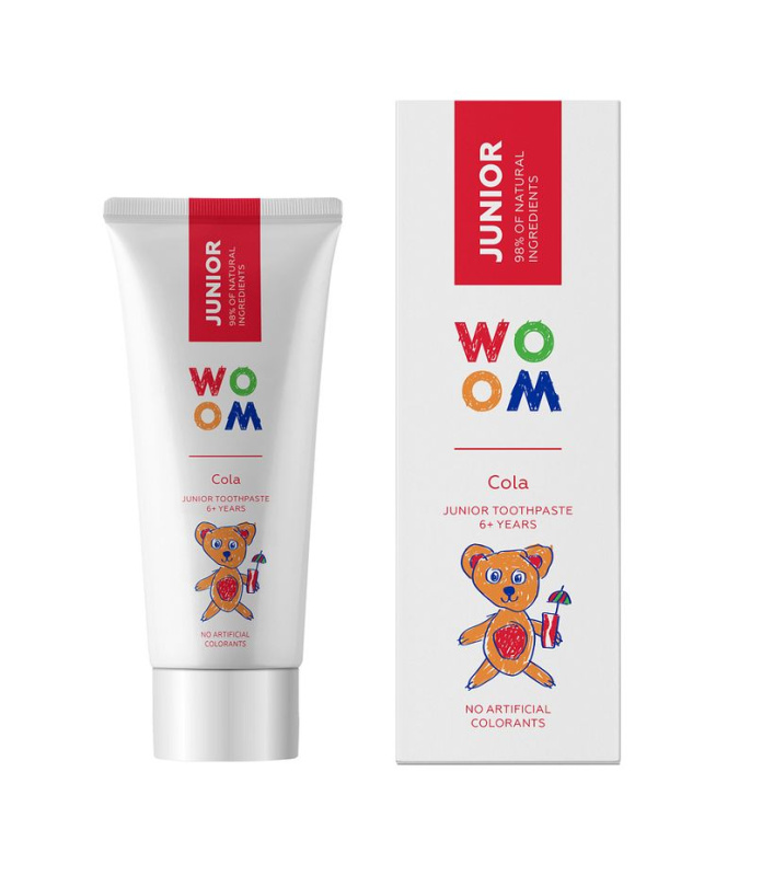 WOOM Junior Cola dětská zubní pasta 50 ml