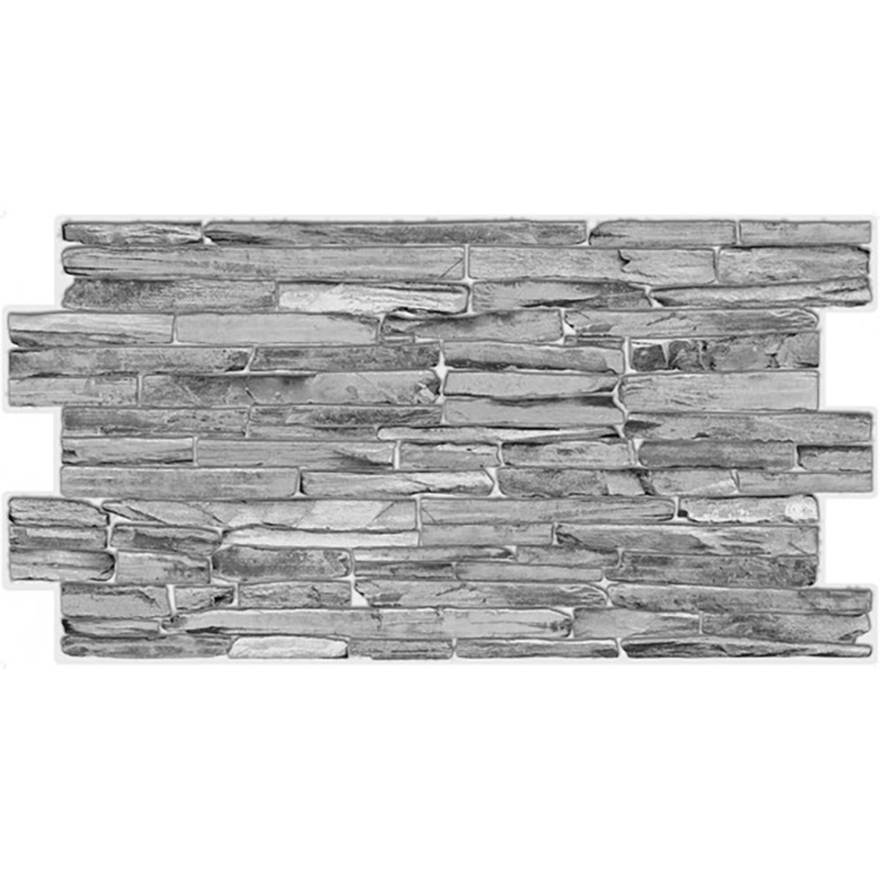 PVC obkladový panel Stone Slate Grey 98 x 50 cm