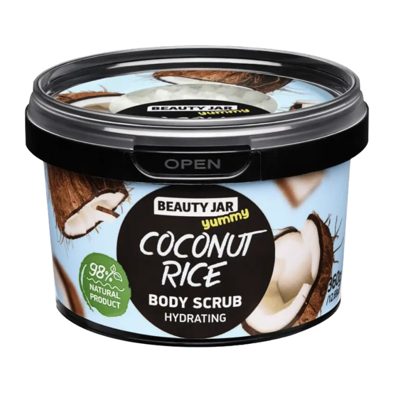 Beauty Jar Yummy Coconut Rice hydratační peeling 360 g