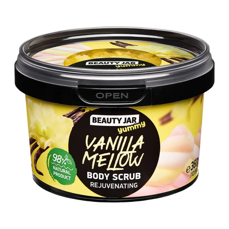 Beauty Jar Yummy Vanilla Mellow jemný peeling s omlazujícím účinkem 360 g