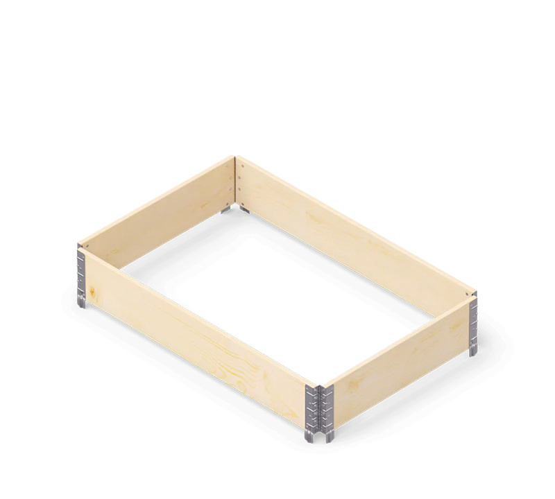 Vyvýšený záhon LEGI ECO 0,8 × 1,2 m, dřevěný, stohovatelný