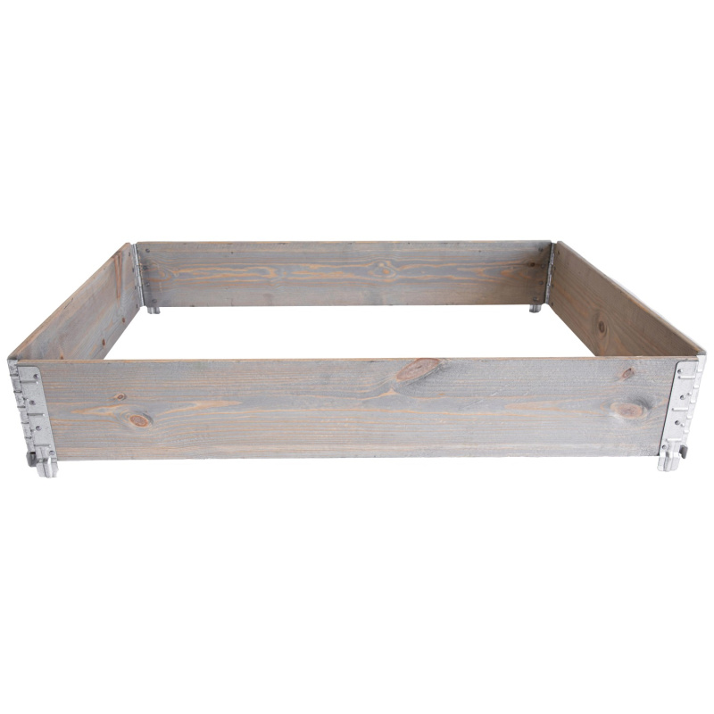 UPYARD Dřevěný vyvýšený záhon GardenBox ECO, šedá, 120 x 80 x 19,5 cm