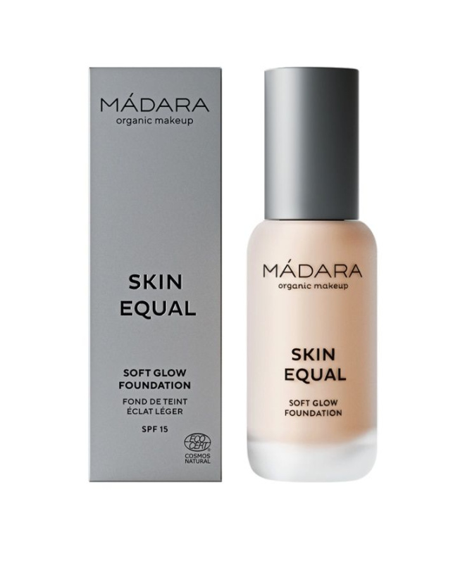 MÁDARA Skin Equal rozjasňující make-up pro přirozený vzhled SPF 15 odstín #20 Ivory 30 ml