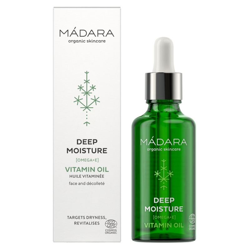 Mádara DEEP MOISTURE čisticí olej na tvář, tělo a pokožku hlavy 50 ml