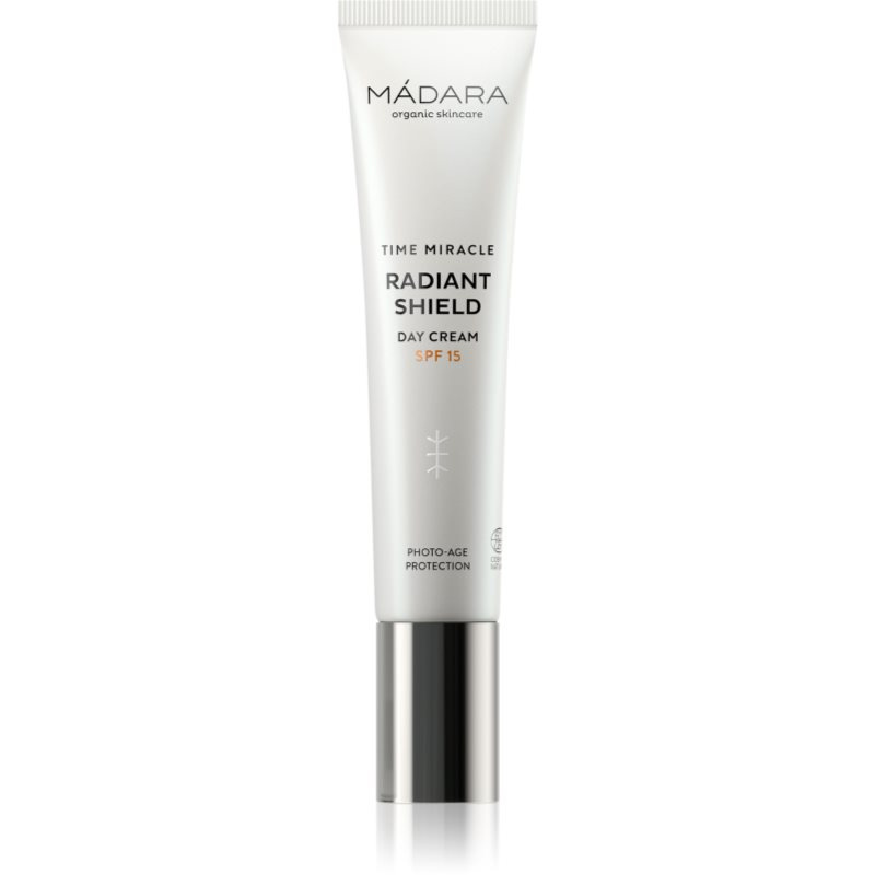 MÁDARA Time Miracle Radiant Shield rozjasňující ochranný krém SPF 15 40 ml