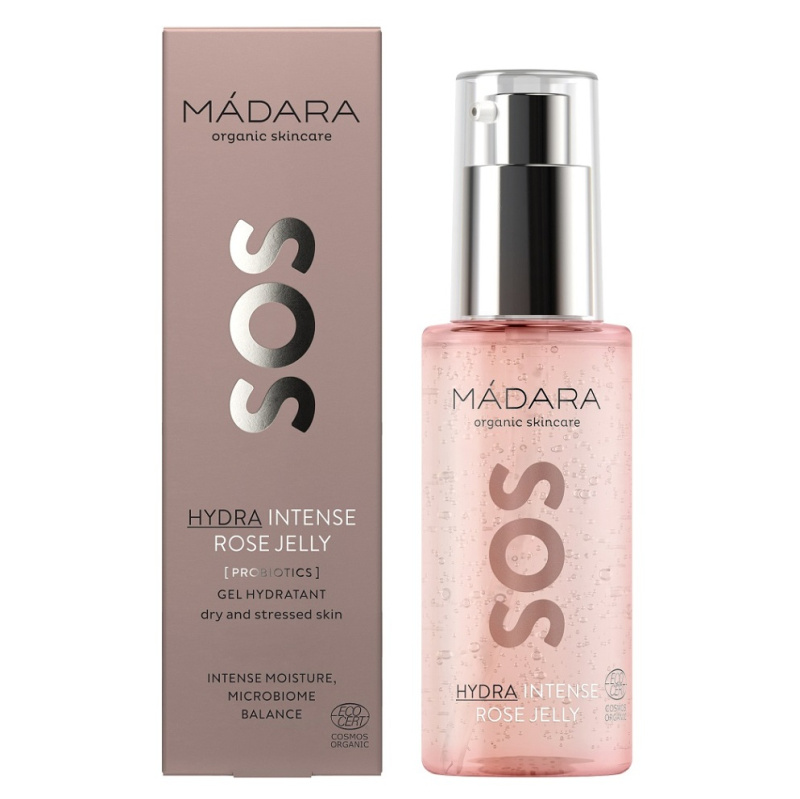 MÁDARA SOS Hydra Intense hydratační gel s růžovou vodou 75 ml