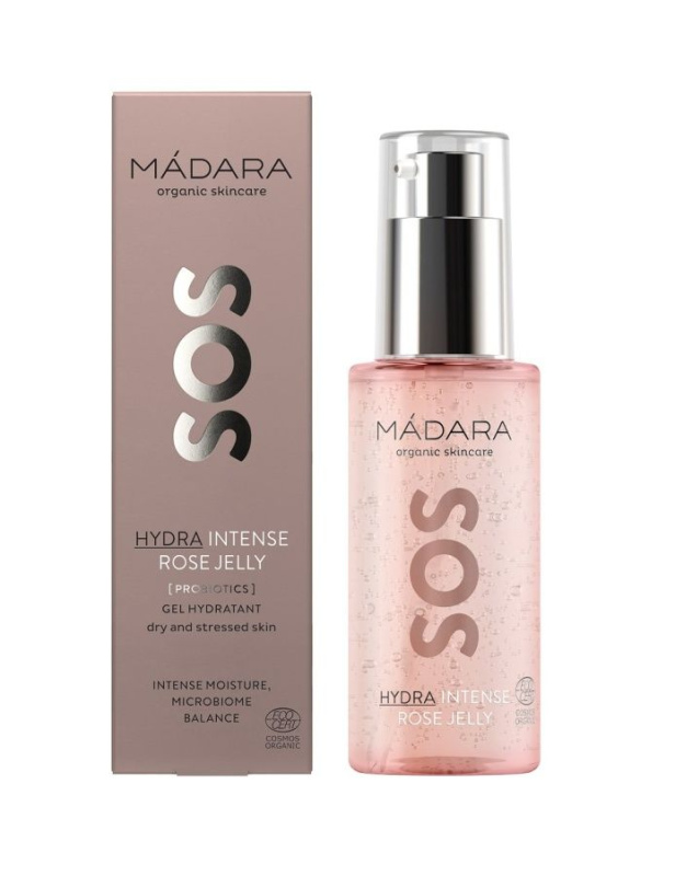 MÁDARA SOS Hydra Intense hydratační gel s růžovou vodou 75 ml