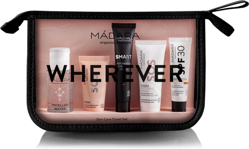 MÁDARA WHEREVER Travel Set 5-In-1 cestovní sada pro perfektní pleť