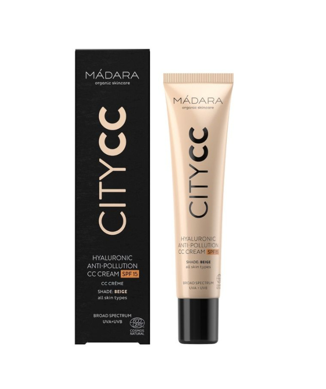 MÁDARA City CC CC krém pro jednotný tón pleti SPF 15 odstín Beige 40 ml