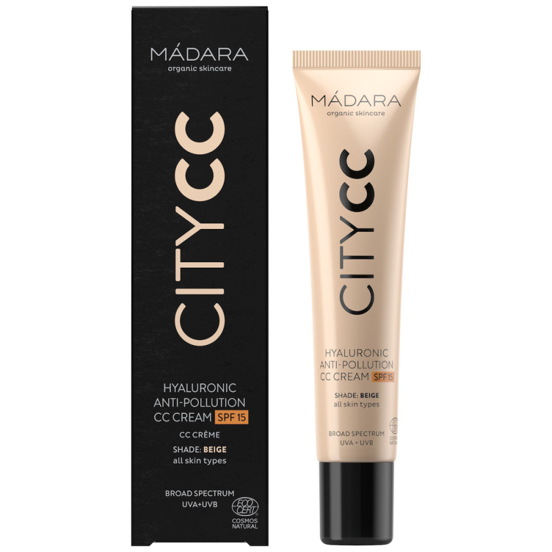 MÁDARA City CC CC krém pro jednotný tón pleti SPF 15 odstín Beige 40 ml