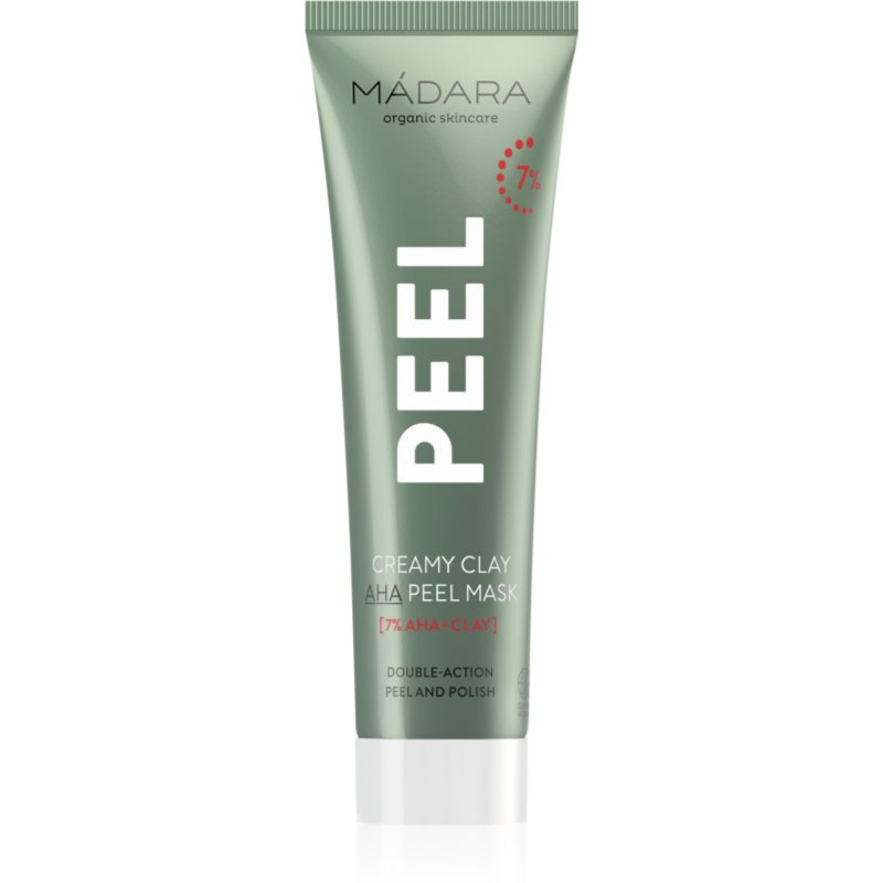 Mádara Krémová jílová peelingová maska s AHA kyselinami, PEEL, 60 ml