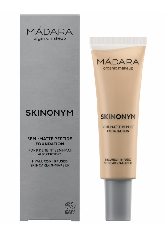 MÁDARA Skinonym Semi-Matte Peptide dlouhotrvající make-up s peptidy odstín True Beige 35 30 ml